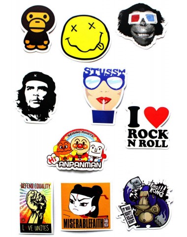 Набор наклеек (стикеров) 10 шт A10 лист А4