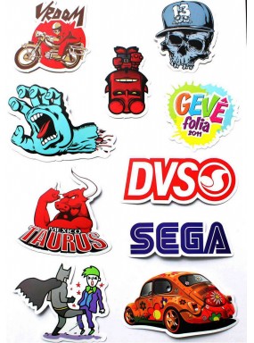 Набор наклеек (стикеров) 10 шт B6 Набор наклеек (стикеров) 10 шт B6