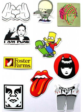 Набор наклеек (стикеров) 10 шт B7