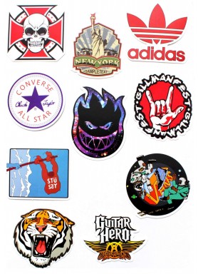 Набор наклеек (стикеров) 10 шт I10 лист А4