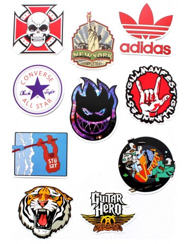 Набор наклеек (стикеров) 10 шт I10 лист А4