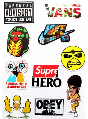 Набор наклеек (стикеров) 10 шт I2 лист А4 Набор наклеек (стикеров) 10 шт I2 лист А4