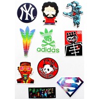 Набор наклеек (стикеров) 10 шт I3 лист А4 Набор наклеек (стикеров) 10 шт I3 лист А4