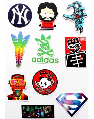 Набор наклеек (стикеров) 10 шт I3 лист А4