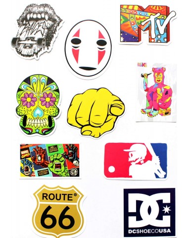 Набор наклеек (стикеров) 10 шт I6 лист А4