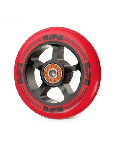 Колесо HIPE Н1 100mm black/red для трюкового самоката