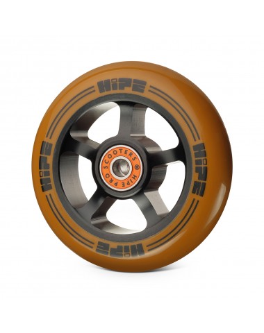 Колесо HIPE Н1 100mm black/brown для трюкового самоката