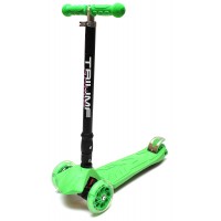 Самокат Triumf SKL-07CL maxi flash plus зеленый трехколесный / кикборд