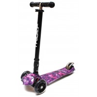Самокат Triumf SKL-07CLP maxi plus print space трехколесный / кикборд