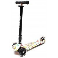 Самокат Triumf SKL-07CLP maxi plus print butterfly трехколесный / кикборд