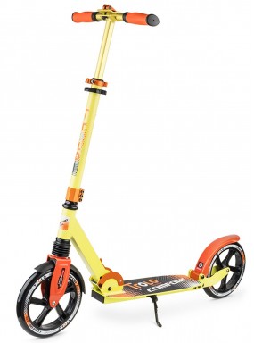Самокат Comfort с пер. и зад. амортизаторами 2017 год колеса 230/230 Желтый Самокат Comfort с пер. и зад. амортизаторами 2017 год колеса 230/230 Желтый
