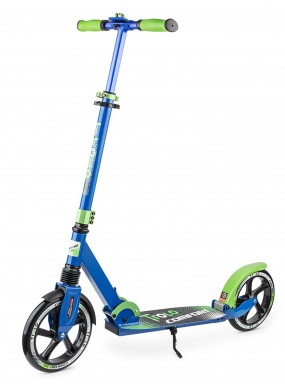 Самокат Comfort с пер. и зад. амортизаторами 2017 год колеса 230/230 Синий/зеленый Самокат Comfort с пер. и зад. амортизаторами 2017 год колеса 230/230 Синий/зеленый