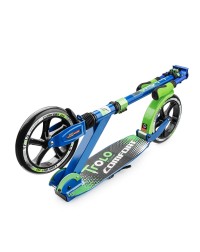 Самокат Comfort с пер. и зад. амортизаторами 2017 год колеса 230/230 Синий/зеленый Самокат Comfort с пер. и зад. амортизаторами 2017 год колеса 230/230 Синий/зеленый