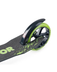 Самокат Trolo Raptor 2017 (перед амортизатор) ЗЕЛЕНЫЙ-ГРАФИТ