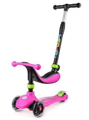 Самокат Trolo Rino Lights 2017 розовый