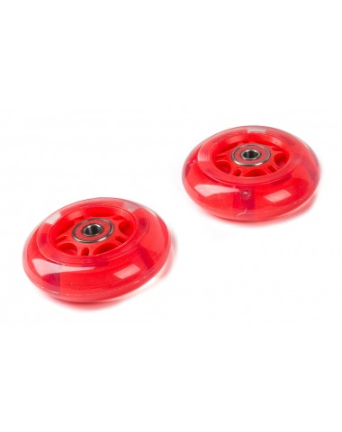 Светящиеся колеса задние 80 мм (2 шт.) Красный