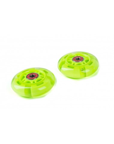 Светящиеся колеса задние 80 мм (2 шт.) Зеленый