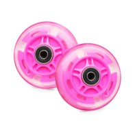 Светящиеся колеса задние 80 мм (2 шт.) Розовый