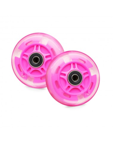 Светящиеся колеса задние 80 мм (2 шт.) Розовый