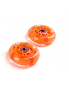 Светящиеся колеса задние 80 мм (2 шт.) Оранжевый