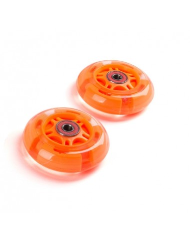 Светящиеся колеса задние 80 мм (2 шт.) Оранжевый