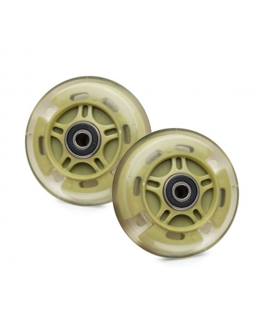 Светящиеся колеса задние 80 мм (2 шт.) Зеленый (Хаки)