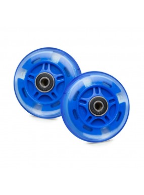 Светящиеся колеса задние 80 мм (2 шт.) Темно-синий