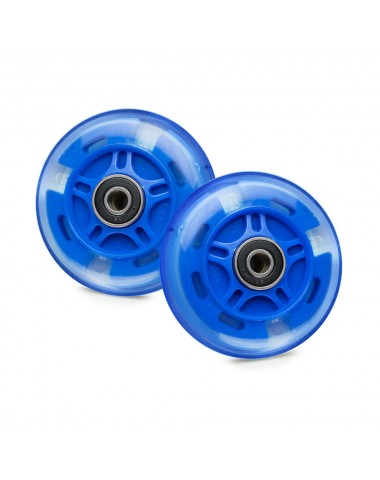 Светящиеся колеса задние 80 мм (2 шт.) Темно-синий