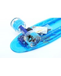 Пенни борд TRANSPARENT 22" LIGHT светящийся прозрачный голубой Пенни борд TRANSPARENT 22" LIGHT светящийся прозрачный голубой