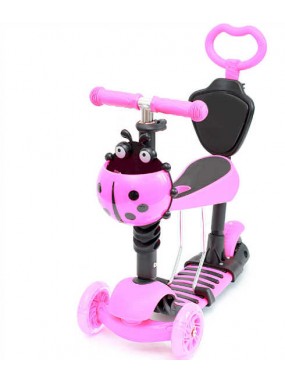 Самокат scooter 5в1 божья коровка розовый Самокат scooter 5в1 божья коровка розовый