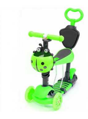 Самокат scooter 5в1 божья коровка салатовый Самокат scooter 5в1 божья коровка салатовый