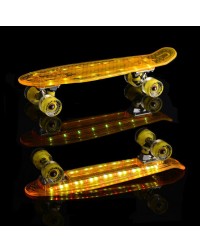 Миникруизер TRANSPARENT 22 LIGHT светящийся прозрачный желтый Миникруизер TRANSPARENT 22 LIGHT светящийся прозрачный желтый