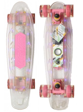 Миникруизер TRANSPARENT 22" LIGHT Music прозрачный Миникруизер TRANSPARENT 22" LIGHT Music прозрачный