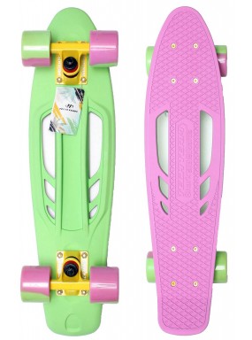 Миникруизер Shark 22"6" Abec 7 chrome green Миникруизер Shark 22"6" Abec 7 chrome green