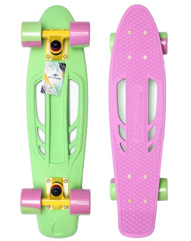 Миникруизер Shark 22"6" Abec 7 chrome green Пенни борд для детей / подростков Миникруизер Shark 22"6" Abec 7 chrome green Пенни борд для детей / подростков