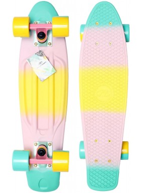 Миникруизер Multicolor 22"6" Abec 7 chrome mint