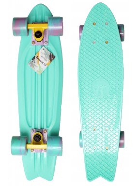Миникруизер FISHBOARD 23" Abec 7 chrome minty Миникруизер FISHBOARD 23" Abec 7 chrome minty