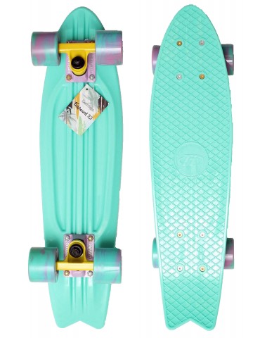 Миникруизер FISHBOARD 23" Abec 7 chrome minty Пенни борд для детей / подростков Миникруизер FISHBOARD 23" Abec 7 chrome minty Пенни борд для детей / подростков