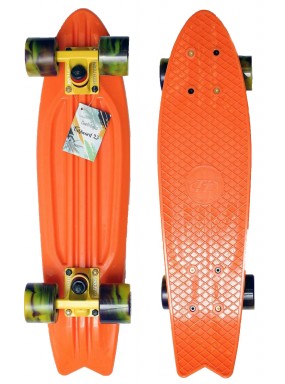 Миникруизер FISHBOARD 23" Abec 7 chrome orange Миникруизер FISHBOARD 23" Abec 7 chrome orange