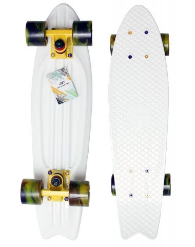 Миникруизер FISHBOARD 23" Abec 7 chrome white Пенни борд для детей / подростков