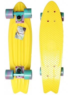 Миникруизер FISHBOARD 23" Abec 7 chrome yellow Миникруизер FISHBOARD 23" Abec 7 chrome yellow