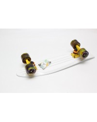 Миникруизер FISHBOARD 23" Abec 7 chrome white Миникруизер FISHBOARD 23" Abec 7 chrome white
