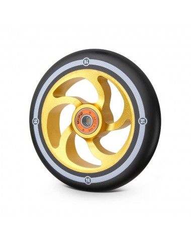 Колесо Hipe 5F 120мм золотой/черный для трюкового самоката