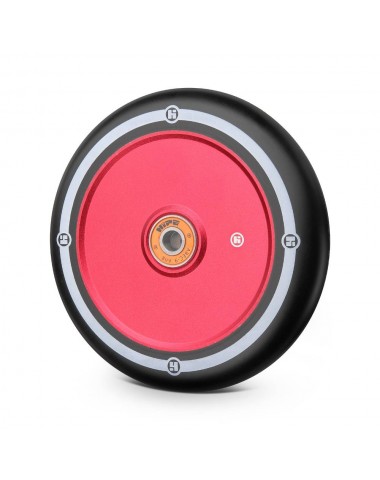 Колесо Hipe Flat Solid logo 125мм красный/черный для трюкового самоката