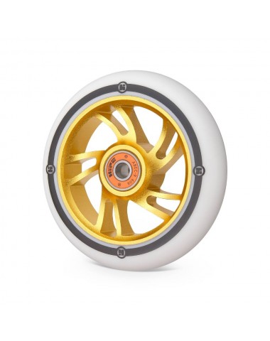 Колесо Hipe 5W 110мм золотой/белый для трюкового самоката