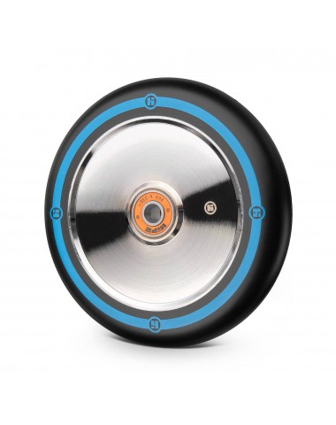 Колесо Hipe Flat Solid logo 125мм серебро-синий для трюкового самоката