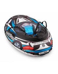 Надувные санки-тюбинг с сиденьем и ремнями Small Rider Snow Cars 3 (ВМ черно-синий)