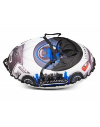 Надувные санки-тюбинг с сиденьем и ремнями Small Rider Snow Cars 3 (LX-синий)