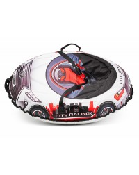 Надувные санки-тюбинг с сиденьем и ремнями Small Rider Snow Cars 3 (LX-красный)