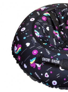Тюбинг Snow Show Unicorn black 90